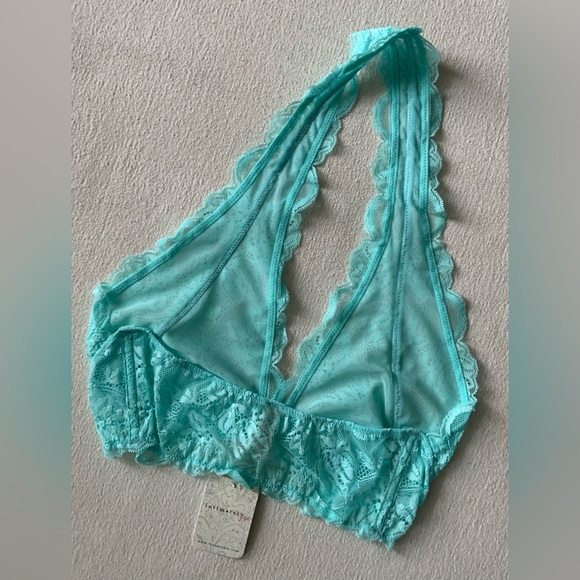 Free People Intimately ~ Last Dance Halter Bralette Electric Paradise/Turquoise - Picture 8 of 11